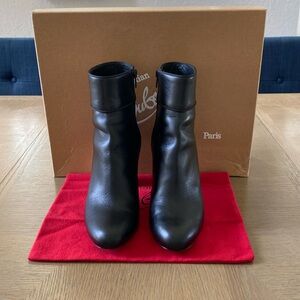 Christian Louboutin Black Silver Disco Ball Boots